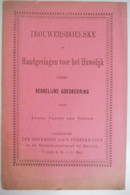 TROUWERSBOEKSKE Of RAADGEVINGEN VOOR HET HUWELIJK Onder Kerkelijke Goedkeuring 1897 BRUGGE VERBEKE LOYS - Vecchi