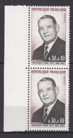 N° 1412 2me Anniversaire De La Mort De René Coty:: Belle Paire De 2  Timbres Neuf Impeccable - Unused Stamps