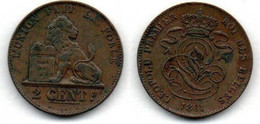 Belgique - 2 Centimes 1861 TB+ - 2 Cent