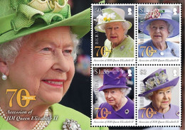 BERMUDA 2022 New ** Platinum Jubilee Accession Of HM Queen Elizabeth II , Miniature Sheet , MS MNH (**) LIMITED - Bermudes