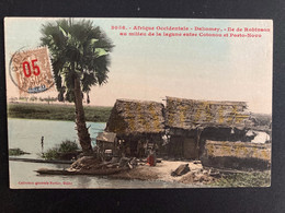 CP ILE DE ROBINSON TP 30 Surch. 05 OBL.29 OCT 03 COTONOU DAHOMEY Pour La FRANCE - Covers & Documents