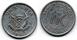 Congo 1 Likuta 1967 TTB - Congo (Repubblica 1960)