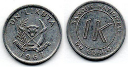 Congo 1 Likuta 1967 TTB - Congo (République 1960)