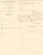 BANCO  Di SCONTO -  1907 - Città S.Angelo - Letttera Dalla Presidenza - Manuscripts