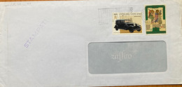 VATICAN 2000,VINTAGE CAR, RELIGION THOUGHT !! SVRREXIT CHRISTMAS SLOGAN - Storia Postale