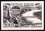 POSTE AERIENNE N°25 BORDEAUX 200F ND EPREUVE OU REPRODUCTION OFFICIEL LUXE** - 1927-1959 Mint/hinged