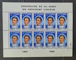 Grandes Séries Coloniales 1965 Centenaire De La Mort Du President Abraham Lincoln, Niger N°157 **TB Cote 12€ - Non Classés