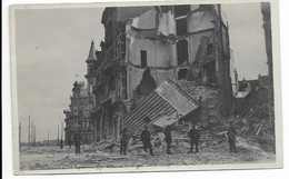 - 1128 - OSTENDE  Photo Carte  Bonbardement Du 22 Septembre 1917 - Oostende