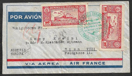 1934 PARAGUAY - AIRMAIL CONDOR ZEPPELIN LUFTHANSA To WIEN,AUSTRIA - RARE - Paraguay