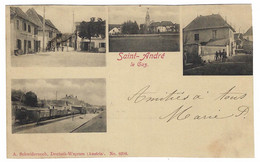 SAINT ANDRE LE GAZ (38) - Carte Multivues - Ed. A. Schwidernoch - Saint-André-le-Gaz