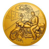 Médaille MDP 2019 Johnny Hallyday Moto Harley Davidson 34 MM - 2019