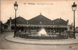 Orléans Place Albert 1er Et La Gare Station Loiret N°884 Cpa Ecrite En 1918 En TB.Etat - Orleans