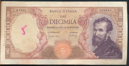 °°° ITALIA - 10000 LIRE MICHELANGELO 20/05/1966 SERIE A °°° - 10.000 Lire