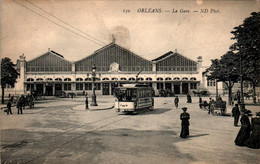 Orléans La Gare Station Tramway Loiret N°150 Cpa Non Voyagée En TB.Etat - Orleans