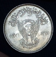 Sudan , V Rare 2 Qirsh (1976) Commemorative Coin: 20th Anniversary Of Independence  , Gomaa - Soedan