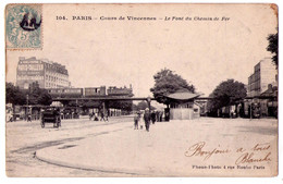9632 - Paris ( XIIe ) - Cours De Vincennes ( Le Pont Du Chemin De Fer ) - Phono-photo à Paris , N°104 - - District 12