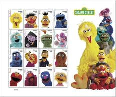 VERINIGTE STAATEN ETATS UNIS USA 2019 M/S SESAME STREET PANE OF 16V. MNH SC 5394SP MI B5616-31 YT F5236-51 - Ongebruikt