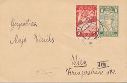 ÖSTERREICH BOSNIEN-HERZOGOVINA K.K.MILITÄRPOST 1919 - 8 Heller Ganzsache + 2 Heller Eilmarke (117) Auf Pk Gel.v. Mil ... - Abarten & Kuriositäten