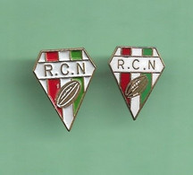 RUGBY ***  R.C.N *** Lot De 2 Pin's Differents *** 0017 (6-7) - Rugby