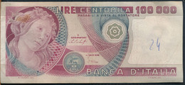 °°° ITALIA - 100000 LIRE BOTTICELLI 20/06/1978 SERIE AA °°° - 100000 Liras