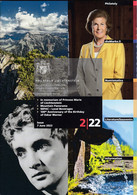 Liechtenstein / 2-2022 / Princess Marie, Mountain, SEPAC, Oskar Werner / Philatelic Stamps Prospectus, Leaflet, Brochure - Autres & Non Classés