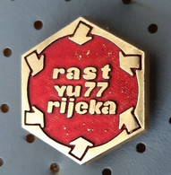 RAST YU 77 Rijeka  Yugoslav Exhibition Of Inventions Of Technical Improvements And Novelties Yugoslavia Pin - Administrations