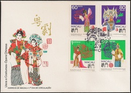 Macau Macao Chine FDC 1991 - Usos E Costumes - Ópera Chinesa - Chinese Opera - MNH/Neuf - FDC