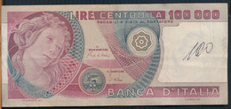 °°° ITALIA - 100000 LIRE BOTTICELLI 01/07/1980 SERIE LA °°° - 100.000 Lire