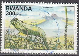 Rwanda 1995 Michel 1464A O Cote (2005) 7.50 Euro Caméléon Cachet Rond - Used Stamps