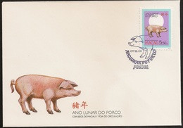 Macau Macao Chine FDC 1995 - Ano Lunar Do Porco - Chinese New Year - Year Of The Pig - MNH/Neuf - FDC