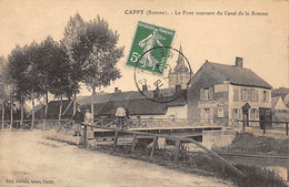 CAPPY - Le Pont Tournant Du Canal De La Somme - Très Bon état - Otros Municipios