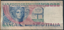 °°° ITALIA - 50000 LIRE VOLTO DI DONNA 23/10/1978 SERIE UA °°° - 50000 Liras