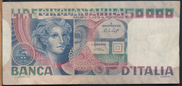 °°° ITALIA - 50000 LIRE VOLTO DI DONNA 23/10/1978 SERIE SA °°° - 50000 Lire