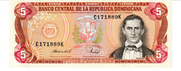 Dominican Republic P.118 5 Pesos 1988  Unc - Dominicaine