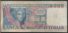 °°° ITALIA - 50000 LIRE VOLTO DI DONNA 11/04/1980 SERIE NB °°° - 50.000 Lire