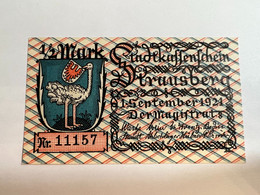Allemagne Notgeld Strausberg 1/2 Mark - Collezioni