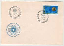 Football // Coupe Du Monde 1954 En Suisse // Lettre Avec Le Cachet De La Finale à Berne Le 4.07.1954 (S363) - 1954 – Switzerland