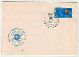 Football // Coupe Du Monde 1954 En Suisse // Lettre Avec Le Cachet Du Match D'ouverture à Lausanne Le 16.06.1954 - 1954 – Suisse