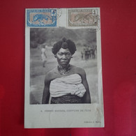 FEMME AMNDJIA COIFFURE DE FETE - Congo Francese