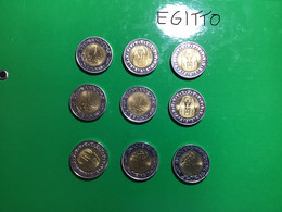 9 Monete Egitto Da 1 Pound - Other - Africa