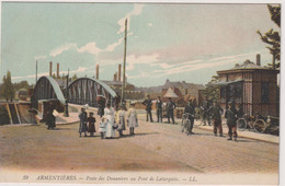 FRANCE - ARMENTIERES - Poste Des Douaniers Au Pont De Latargette - Colured By LL -  VG Street Scene Etc - Armentieres