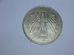 ALEMANIA. 5 MARCOS 1981 J (7971) - 5 Mark