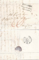 Faltbrief  Locarno - Magadino         1856 - Briefe U. Dokumente