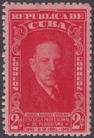 1946-134 CUBA REPUBLICA 1946 MH MANUEL MARQUEZ STERLING JOURNALISM PERIODISMO - Ungebraucht