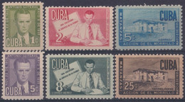 1951-415 CUBA REPUBLICA 1951 MH ANTONIO GUITERAS MORRILLO CASTLE MATANZAS - Ungebraucht