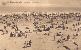 CPA Ostende - La Plage - Très Animé - Oblitéré à Blankenberghe En 1934 Avec Flamme - Oostende