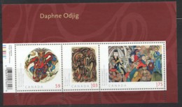 2011  Daphne Odjig Indian Painter  Souenir Sheet Of 3 Different Sc 2437 MNH - Nuevos