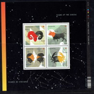 2011  Zodiac: Aries, Taurus, Gemini, Cancer  Souvenir Sheet Of 4 Different  Sc 2445  MNH - Nuovi