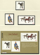 2012 Joe Fafard, Sculptor  Souvenir Sheet And Singes From Booklets  Sc 2522-5  MNH - Unused Stamps