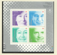 2012  Influent Personnalities  Arbour, Fox, Hansen, Watt-Cloutier  Souvenir Sheet Sc 2549  MNH - Ungebraucht